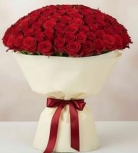 Букет 101 Красная роза Милано #REPLACE_PRED# Порецкое