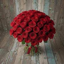 Букет 55 Красных роз Фридом #REPLACE_PRED# Порецкое