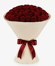 Букет 101 Бордовая роза Блэк Бакарра в Порецкое