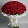 Букет 101 Красная роза Блэк Мэджик в Порецкое
