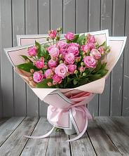 Букет Розовый кустик в Порецкое