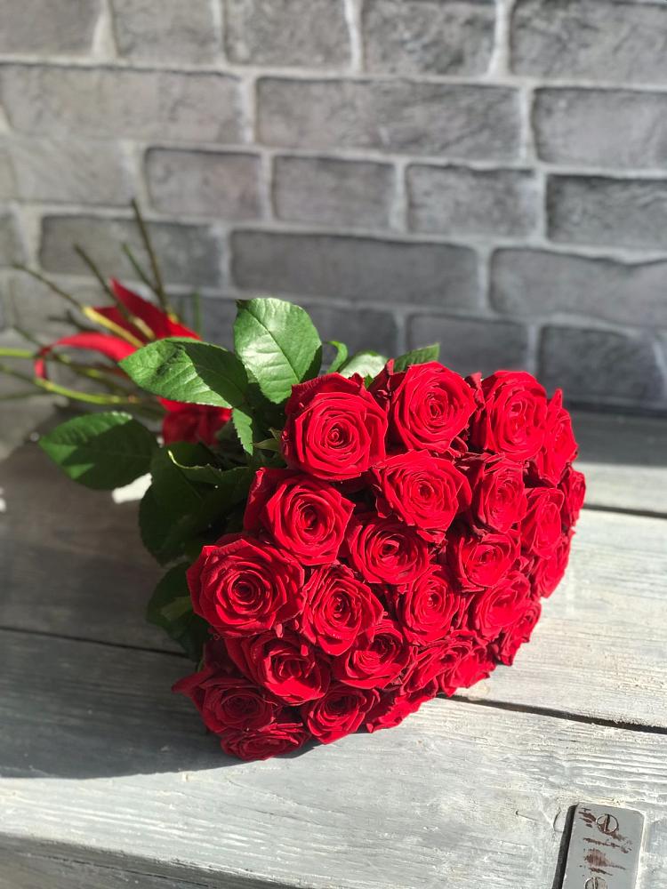 Букет Красные розы Фридом в Порецкое