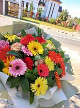 Букет цветов из:  Герберы #REPLACE_PRED# Порецкое