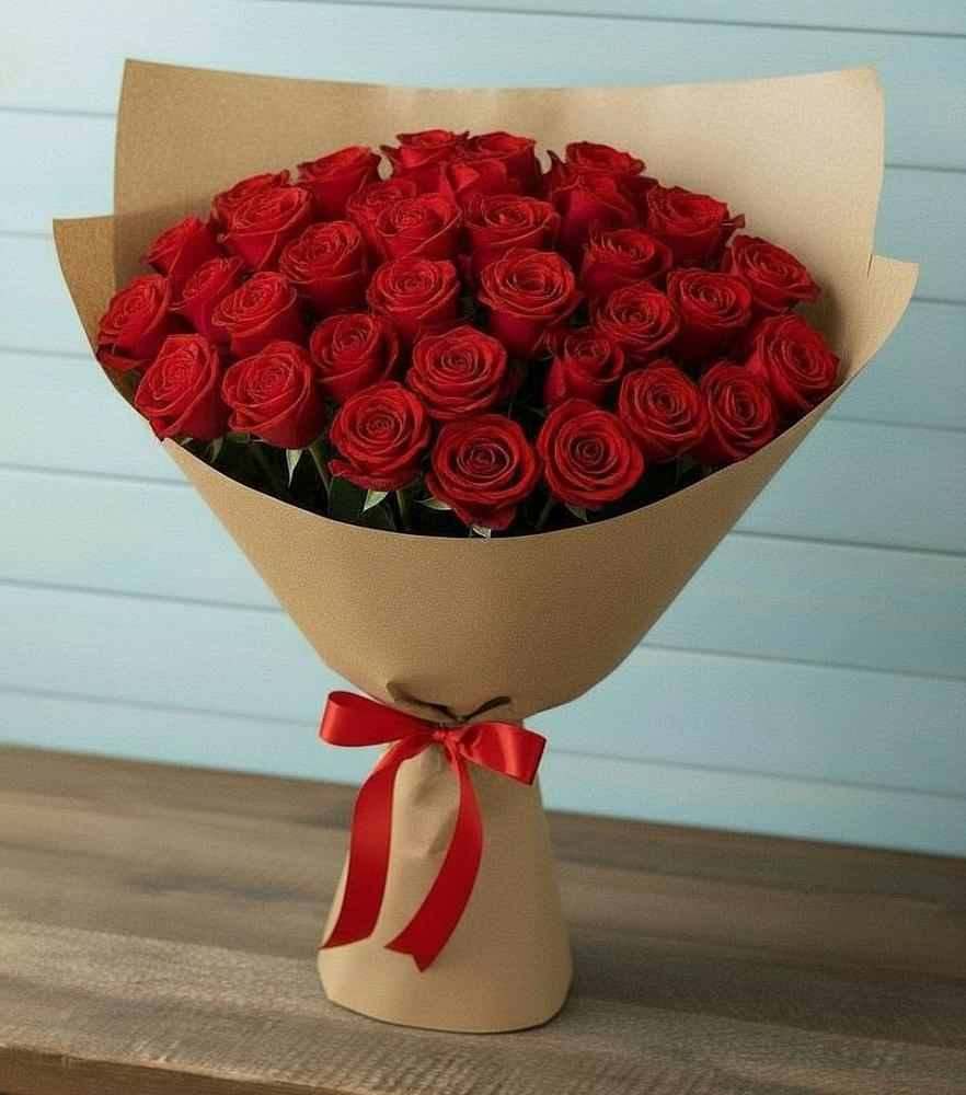 Букет Красные розы Милано в Порецкое