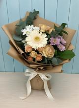 Букет цветов из:  Герберы и Хризантемы в Порецкое