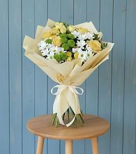 Букет цветов из:  Хризантемы и Розы #REPLACE_PRED# Порецкое