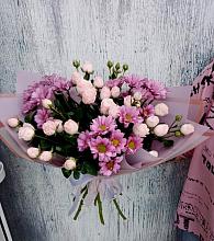 Букет цветов из:  Розы и Хризантемы #REPLACE_PRED# Порецкое