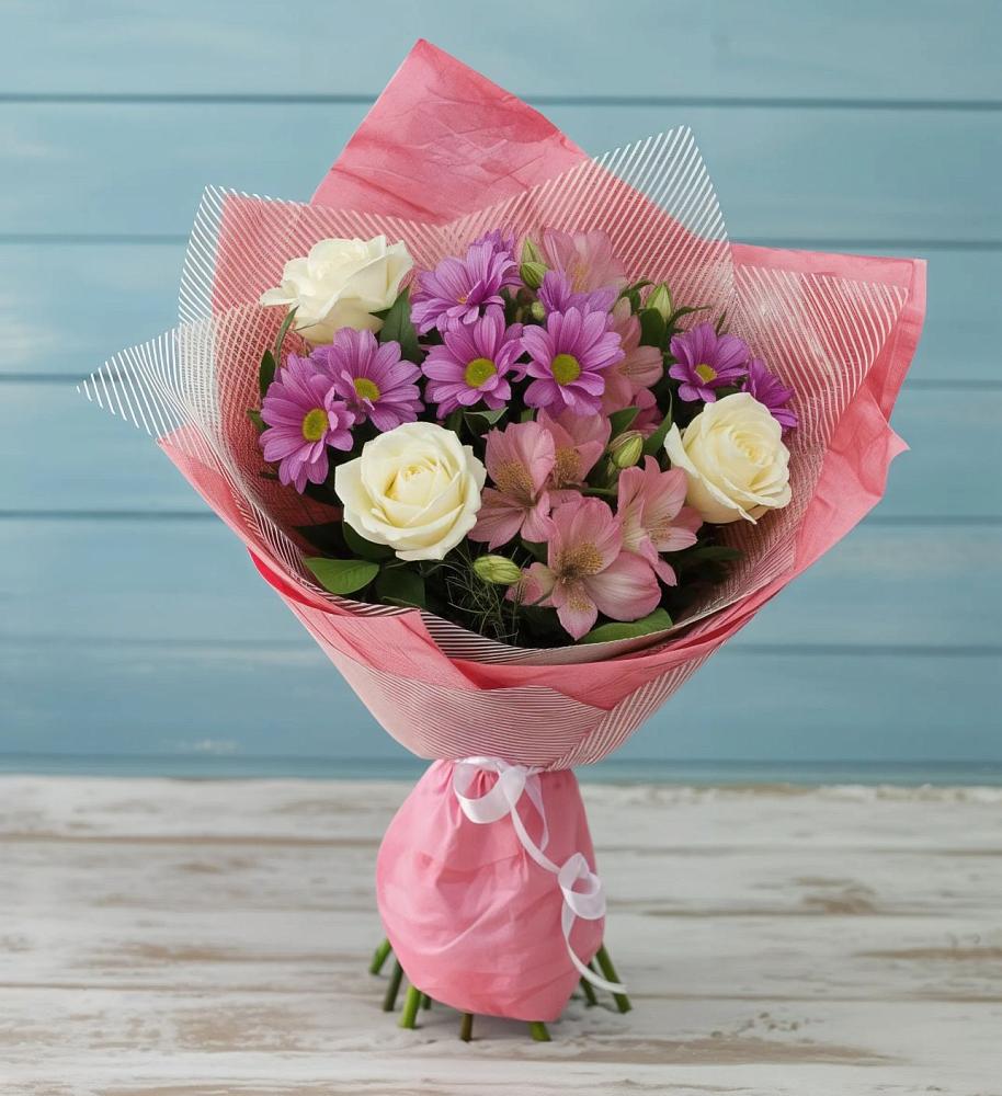 Букет цветов из: Герберы в Порецкое