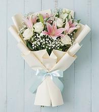 Букет цветов из:  Лилии в Порецкое