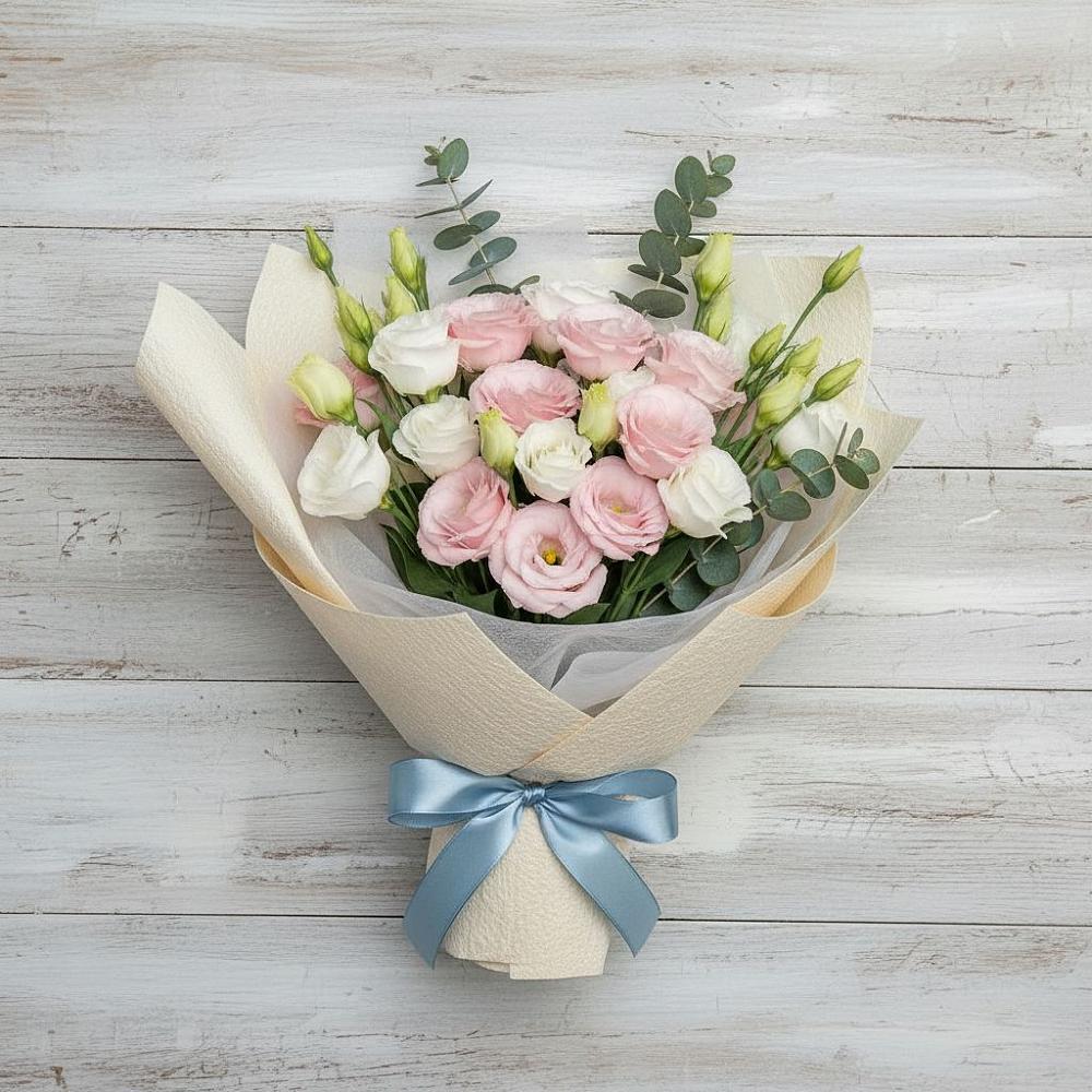 Букет цветов из: Лизиантусы в Порецкое