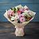 Букет цветов из: Хризантемы, Альстромерии и Розы в Порецкое